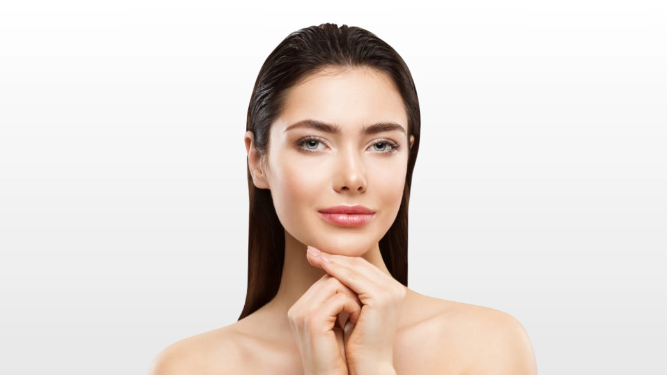 Chin filler service enhancing facial symmetry