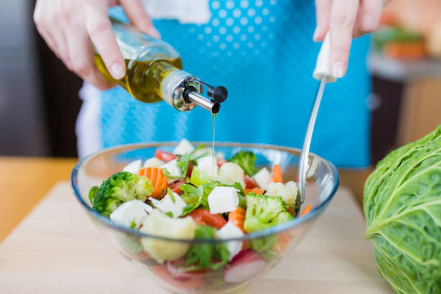 Nutrient-rich Mediterranean meal preparation at ATOS.