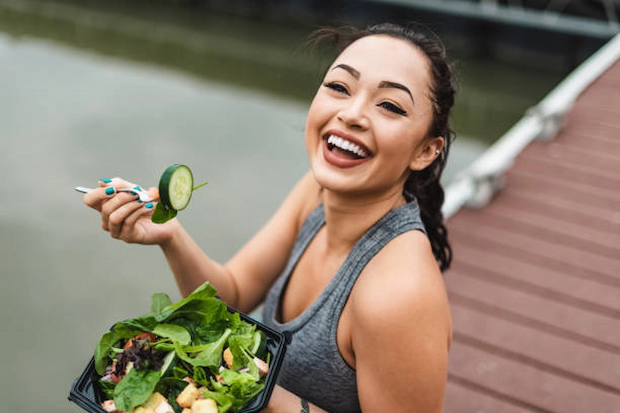 Healthy food spread for balanced nutrition.